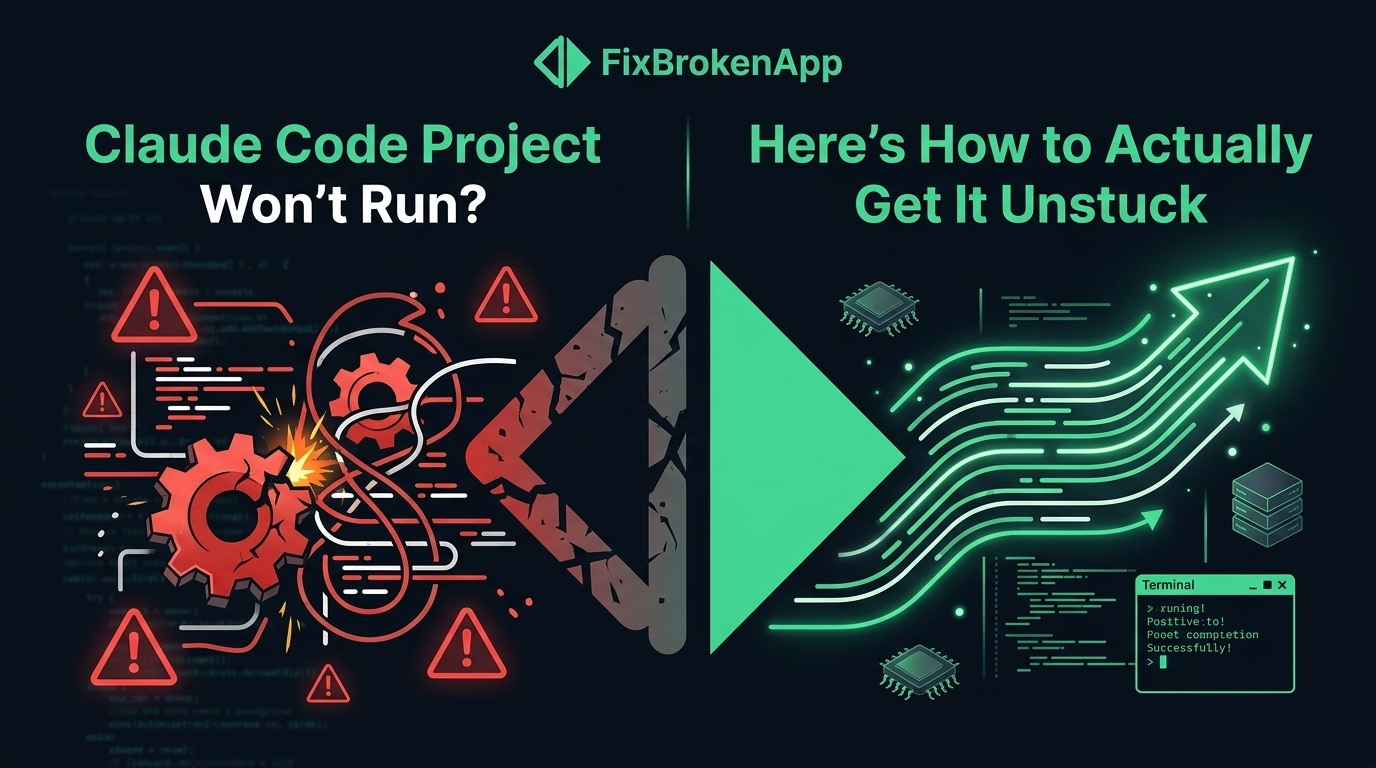 Claude Code Project Won't Run? Here's How to Actually Get It Unstuck