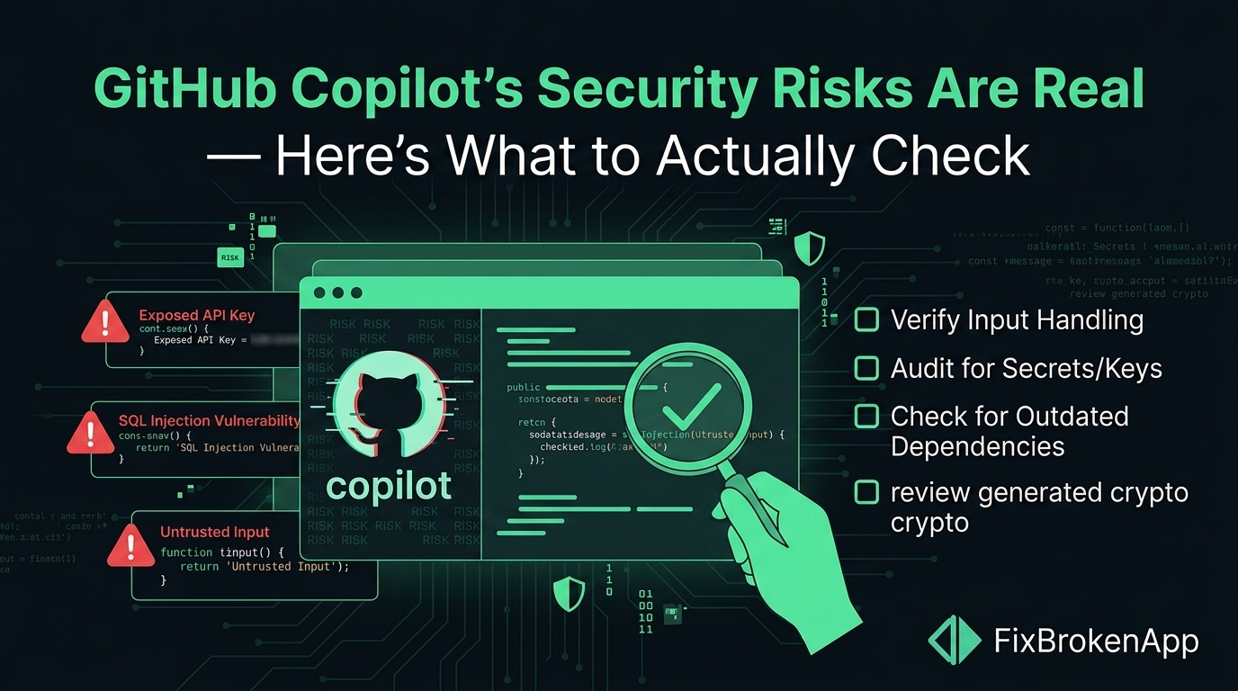 GitHub Copilot's Security Risks Are Real — Here's What to Actually Check