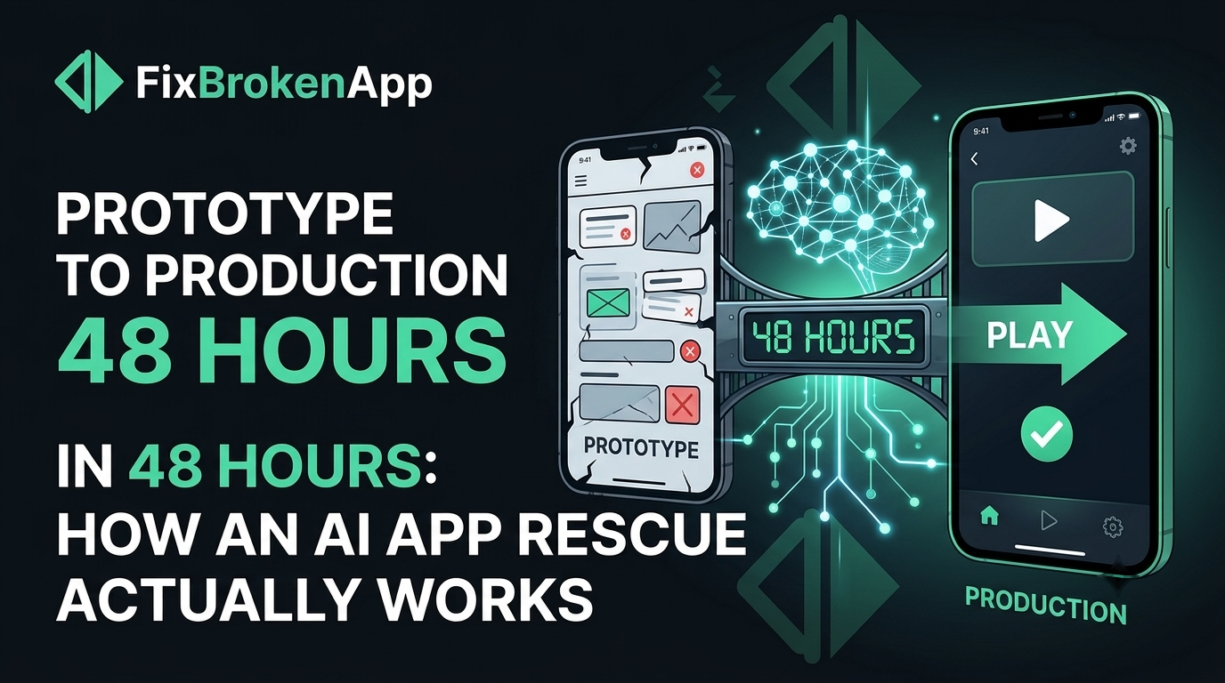 Prototype to Production in 48 Hours: How an AI App Rescue Actually Works