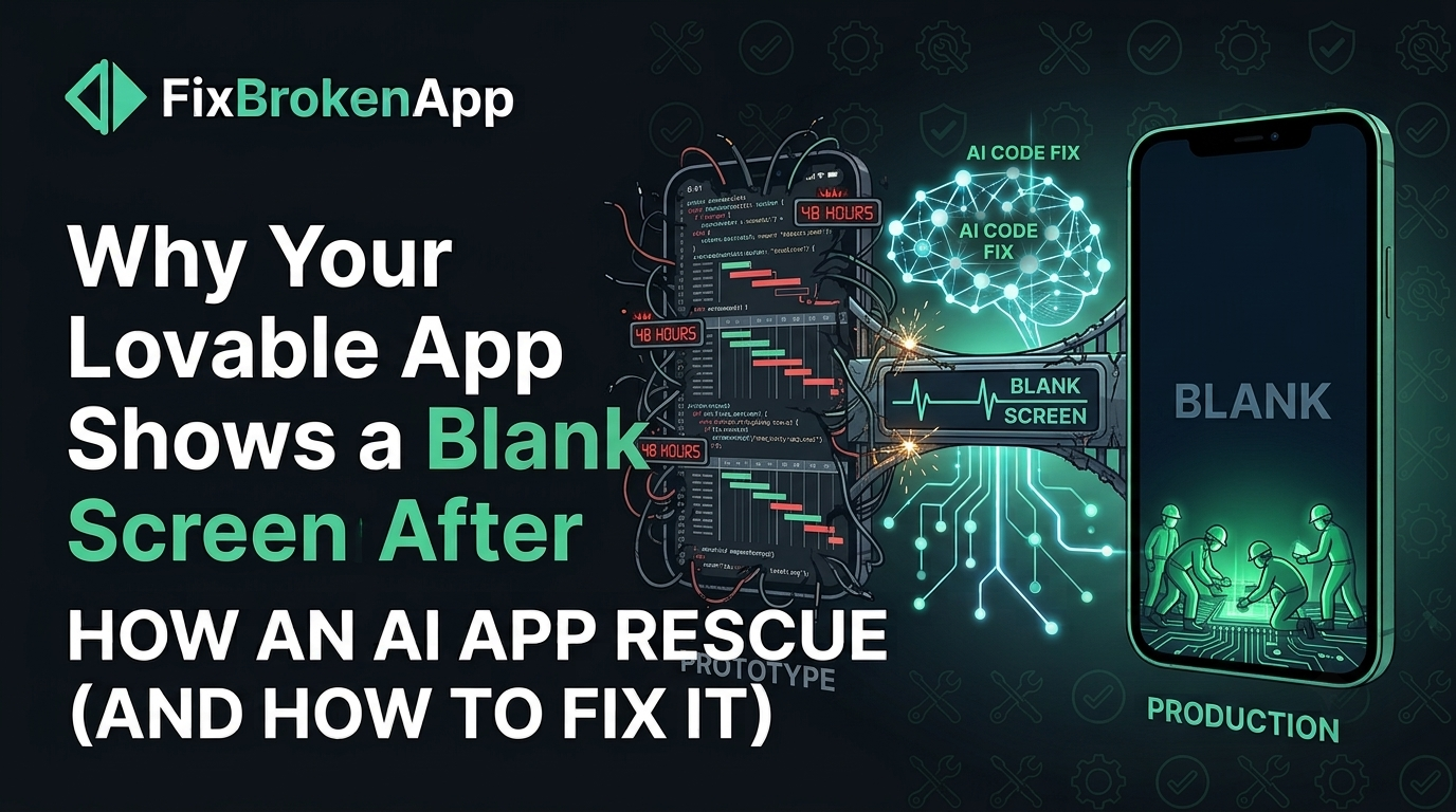 Why Your Lovable App Shows a Blank Screen After Deploy (And How to Fix It)